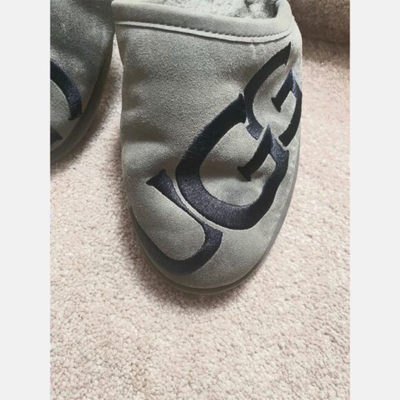 UGG Men's Scuff Slip-On Shearling Slippers Gray Size 9 Casual - Picture 3 of 6